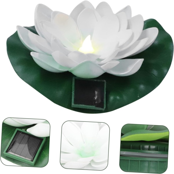 Lotus Lantern Portable Light Solar Flower Lights Konstgjorda Blomsterlampa Exteriör Solar Powered Lights Solar Lights for Outside Solar Garden