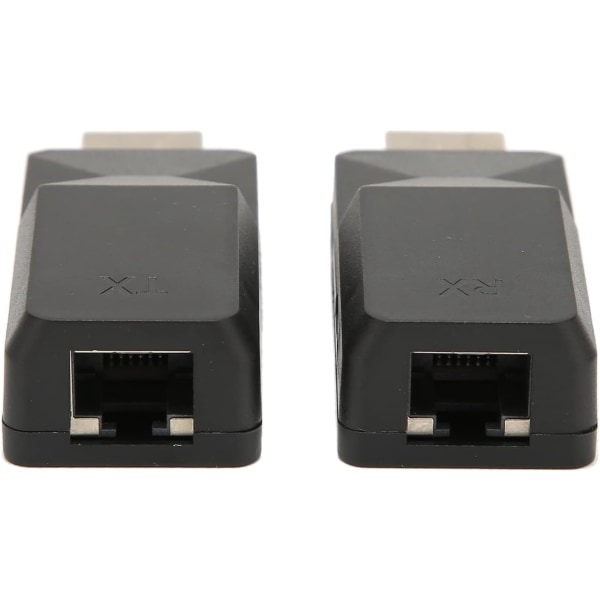 HDMI Trådlös sändare och mottagare Projektor Hd Multimedia Interface Extender Abs 1080P 164Ft Lossless Single Ethernet-kabel Signalförstärkare