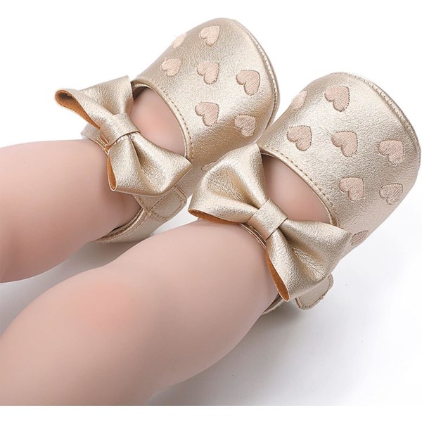 Cute Bow Baby Shoes 1 Par Baby Prewalker Utmärkt för hemmabruk