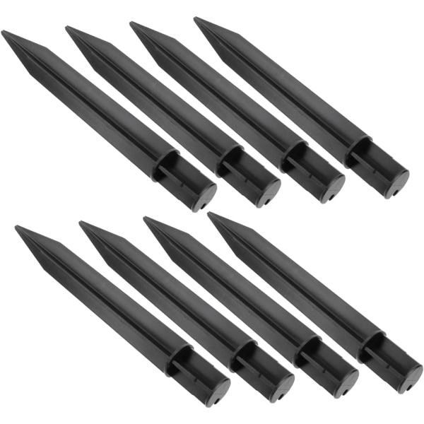 8st Stakes Spikes Gräsmatta Lampa Gräsmatta Lampa Spike Yard Stick Metall Lampor Pole Mark Landskapsljus Spike Pathway Uteplats Led Flame Light Spike
