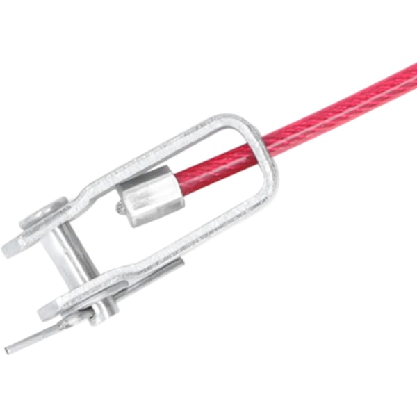 Breakaway Kabel för Trailer Brake Emergency Abs Rostfritt stål Röd 3,3 Ft Safety Break Anti Drop Rope Universal Cars