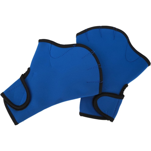 Simhandskar, vattenhandskar förhindrar halkning, blå justerbar handledsstängning för dykning