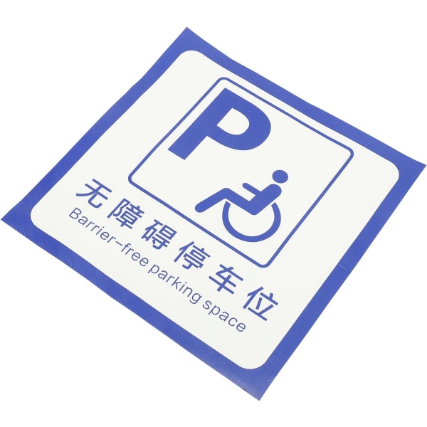 Indikator Funktionshindrade Rullstolsskylt Handikappparkeringsskylt Handikappdekal Parkeringsskyltar Handikappparkeringsskylt Handikappskylt Reserverad parkering