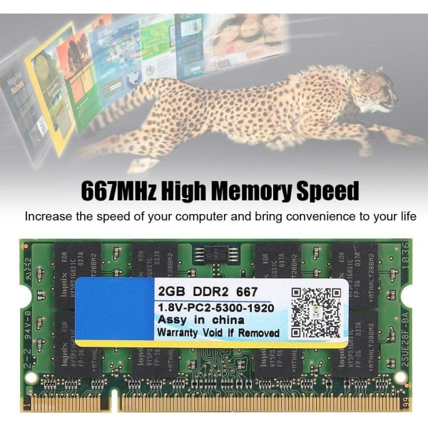 Ddr2 Minne 2G Ddr2 Ram Xiede Ddr2 667Mhz 2Gb 200Pin För Laptop Moderkort Minne Ram För Intel Amd