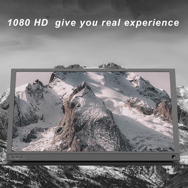 1080P pekskärmsskärm, 15,6 tum bärbar pekskärmsskärm 1080P IPS HDR-skärm för telefondator som spelar spel