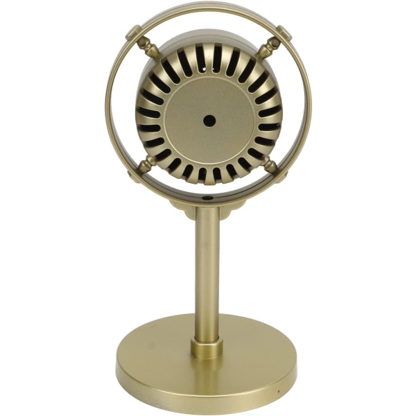 Mikrofonstativ, mikrofonstativ modell med stativ Fake plast Klassisk mikrofonmodell Scenfotograferingsrekvisita (guldfärg)