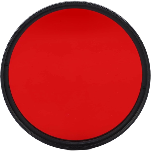 Röd rötfilter 52 mm gängad kameralins hel röd färgglad glas för kameralins 52 mm Filtro Rosso röd (67 mm)