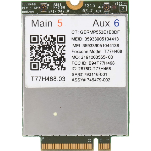 Lte M.2-modul Trådlöst nätverkskort Trådlöst nätverkskort för Hp Lt4211 4G-modul Lte Wwan Board 793116 001 T77H468 M.2