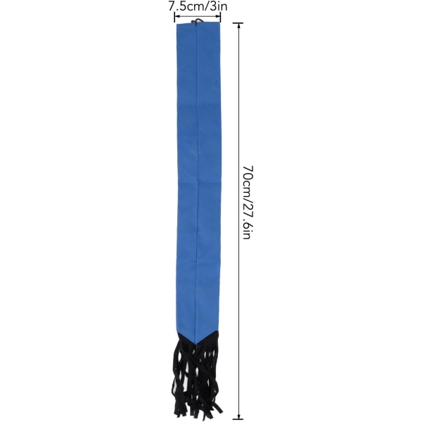 Horse Tail Guard hästsvansskydd Hudvänlig krok och ögla ovävt tyg för djurskötsel (blå)