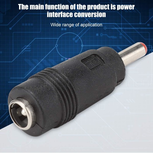 DC 2,1 till 1,35 plast, metall 5 st 5,5 X 2,1 hona till 3,5 x 1,35 mm hane DC-adapterkontakt Router Power DC Power Converter-kontakt
