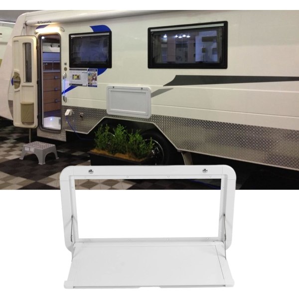 Utfällbart matbord utomhus， Externt matbord för husbil, externt matbord för husbil med lås 25 kg maximal belastning aluminiumlegering för MPV-båt