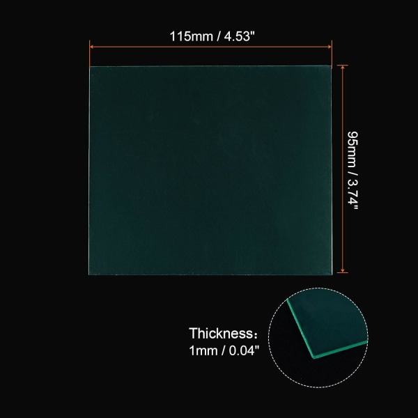 6 st svetshjälm? U? Eie cover lins 4,53 "x3,74" x0,04 "för mörkare tystnad tyst