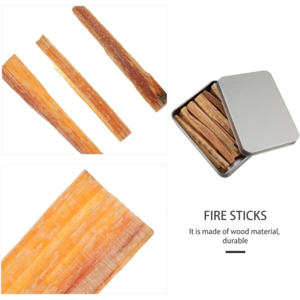 1 set Eldupptändningspinnar Eldstartare Naturliga Stickor Fatwood Naturliga Startstavar Trä Utomhusbränningsverktyg Träkol Snabblåga