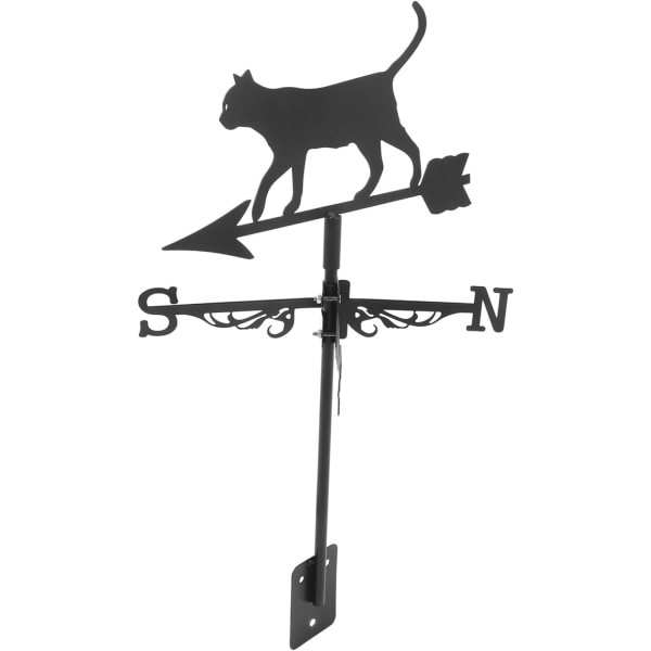 Bondgård Trädgårdsstake Bondgård Väderflöjel Väder Vindspinnare Järn Vindflöjel Metall Cat Stakes Trädgårdsflöjel Retro Vindflöjel