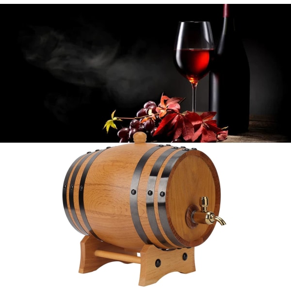 3L vin ekfat Vintage vinfat Träölfat för bar Catering Grillbutik