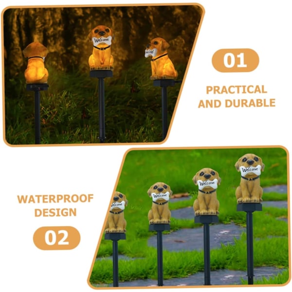 Dog Lawn Light Solar Yard Lights Solar Garden Stake Light Led Stake Lamp Solar Lawn Light Hund Solar Lamp Solar Lawn Stake Lamp Solar Garden