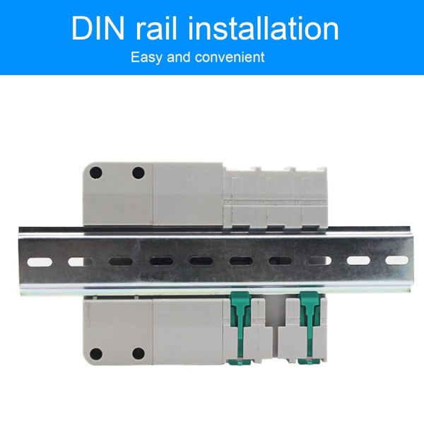 Automatisk överföringsbrytare, Silverkontakt Dual Power Automatisk överföringsbrytare DIN-skena installation Snabbväxling för fabrik (63A)