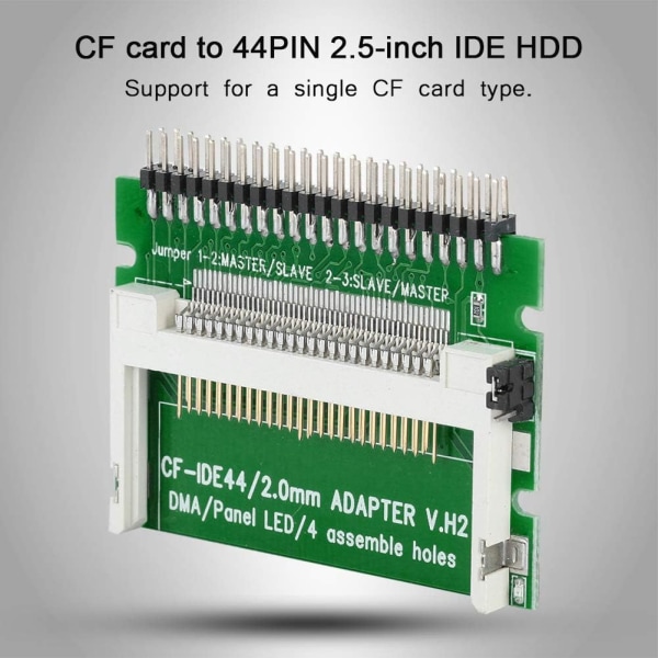 V.H2 Cf Adapter Ide 44Pin Cf To 2.5 Ide Pcb Compact Flash Cf Minneskort Till 2.5 Inch 44Pin Ide Laptop Ssd Hdd Adapter Card