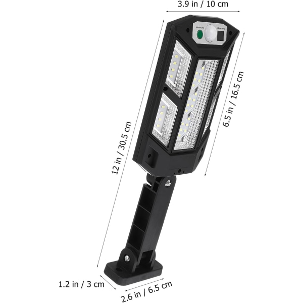 4st 43 Solar Gatubelysning Landskap Natt Lykta Parkeringsplats Belysning Säkerhet Flood Lights Utomhus Solar Lights Utomhus Solar Led Lights