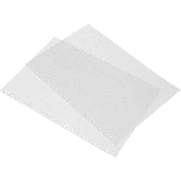 Arkskydd, vattentätt transparent pappersskydd för presentationer (vit)
