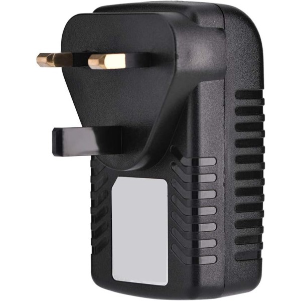 Poe Adapter Poe Power Svart 48V 0,5A Vägg Poe Injektor Ethernet Adapter Ip Telefon Kamera Power Uk Plug