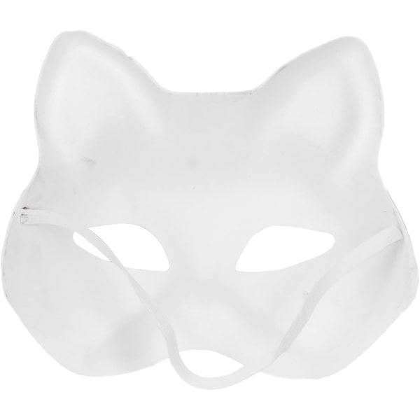 Kattmask Tomma kattmasker 5 st Mask Vuxen Tom DIY-ritning Maskloweentume-festtillbehör (kattansikte) (kattansikte)