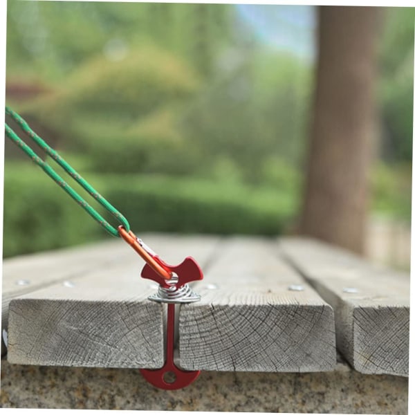 2st Fishbone Spring Krok Däck Ankarpinnar Tältpinne Camping Tält Stakes Spring Fishbone Däck Ankare Fishbone Cord Juster Rep Tält Stake