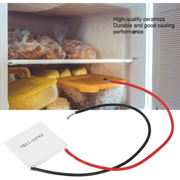 Peltier Module Kylplatta Modul Keramik Termoelektrisk Kylplatta Modul Tec1‑12703 12V 3A 40 X 40Mm Peltier för Elemente Heatsink Cooler