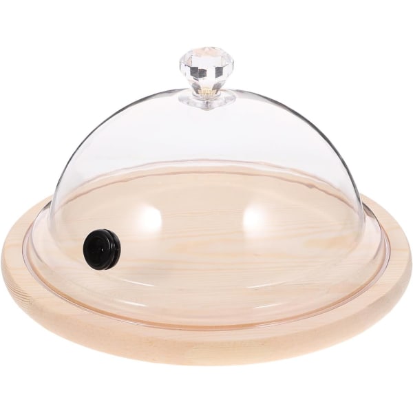 Food Dome med bas, Dome Cake Display Dome Clear Cake Dome (9 tum)