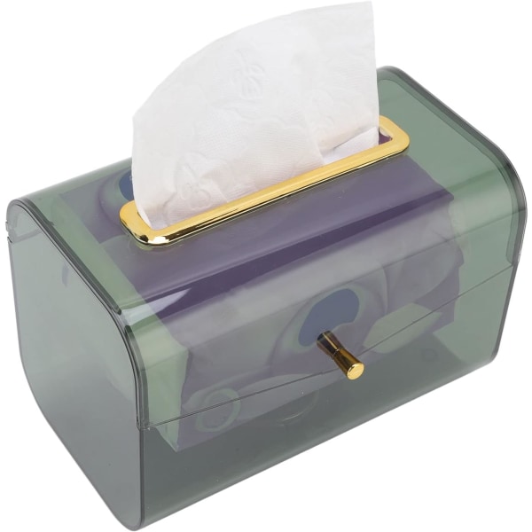 Cover med fjäder, Papperslåda för ansiktsservetter, Transparent mjukare kanter Rektangulär ansiktsservett