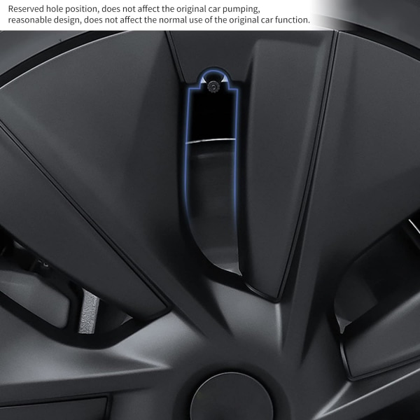 Hjullister, hjullister 19 tums set med 4 navkapslar Snygga hållbara, slitstarka 19 tums navkapslar ersättning för Tesla Model Y 2020-2023