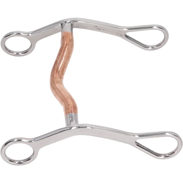 Allpurpose Snaffle Bits, rostfritt stål hästträningsmunbit med rulle, 5,6 X 6,5