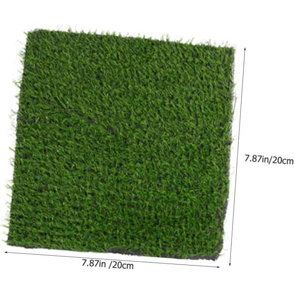 10 st Box Kyckling läggmatta Tvättbar matta Konstgräs Konstgräs och hantverk Tillbehör Fake Grass Pads Konstgräs Turf Fairy Artificiell