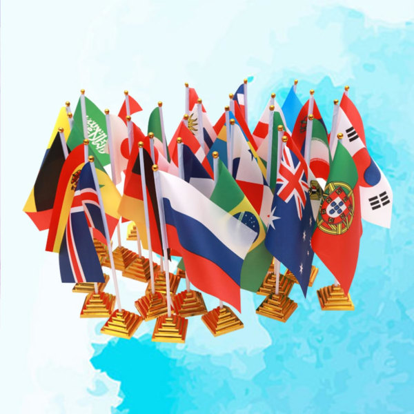 20 st 2018 Internationella Flaggor Världen Flaggor Land Flaggor Ryssland Flaggor Bunting Desktop