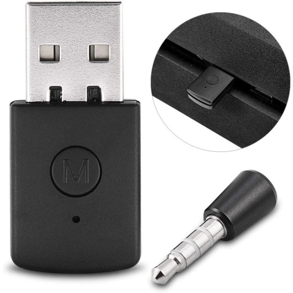 Ps4 Bluetooth för Dualshock USB Dongle Mini USB 2.0 för Bluetooth 5.1 Adapter Dongle Nätverksadaptrar för Bluetooth 5.1 Adapter Dongelmottagare och