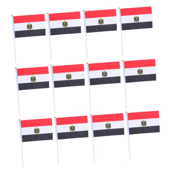50st Nationella flaggor Stick Flagga Handhållna Flaggor Handhållna Hand Viftande Flagga