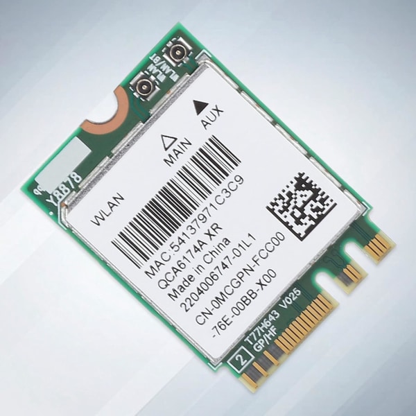 Asrock X570 Phantom 4 Wifi Modul 2230 802.11Ac Nätverkskort Höghastighets trådlös Bluetooth 4.1 Original Nätverkskort För Asus 2.4G 5G Ngff M.2