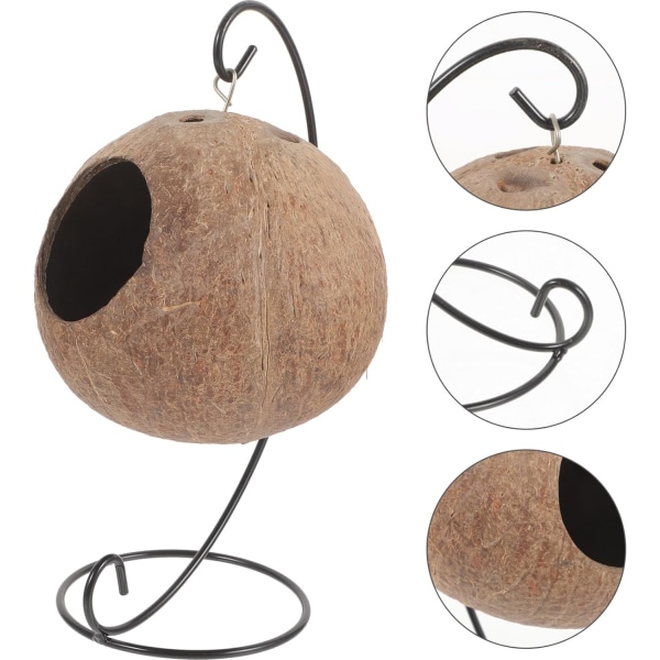 1 set Fågelbur Fågelhus för bur Hängande Fågeluppfödningsbo Avelsbo för fågelrastbo Fågelbädd Bo för husdjursfåglar Hide Nest