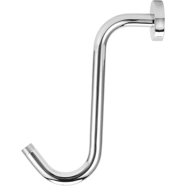 Goose Shower Extender High Rise S-formad duscharm Rostfritt stål Silver Npt1 2 Duscharm Sshape 8In rostfritt stål galvanisk duschmunstycke