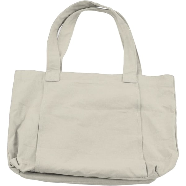 Yoga Carryall Bag, multifunktionell tygväska med stor kapacitet med innerficka med dragkedja för utomhussporter (beige)