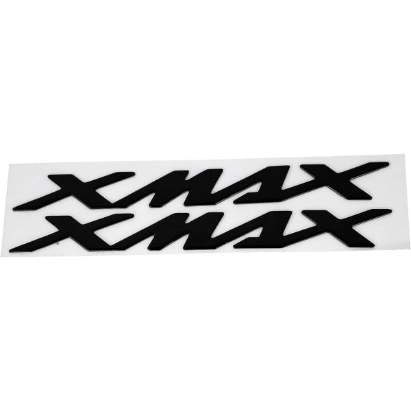 Motorcykeldekal, Motorcykeldekal, par dekaler för motorcykelemblem 3-dimensionella dekaler för X‑MAX XMAX 125 250 400 (svart)