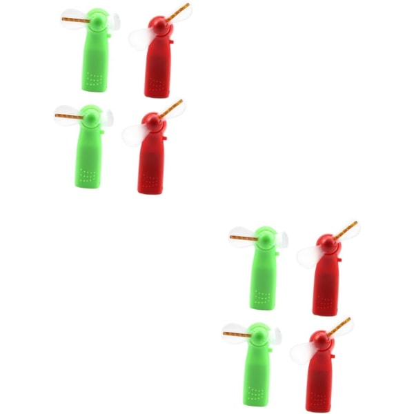 8 st Toy Hand Fläkt Light up Party Favors Bordskylare Bärbar Mini Fläkt Pocket Fläkt Födelsedag Favor Fan Glow in The Dark Hand Fläkt Barn Hand