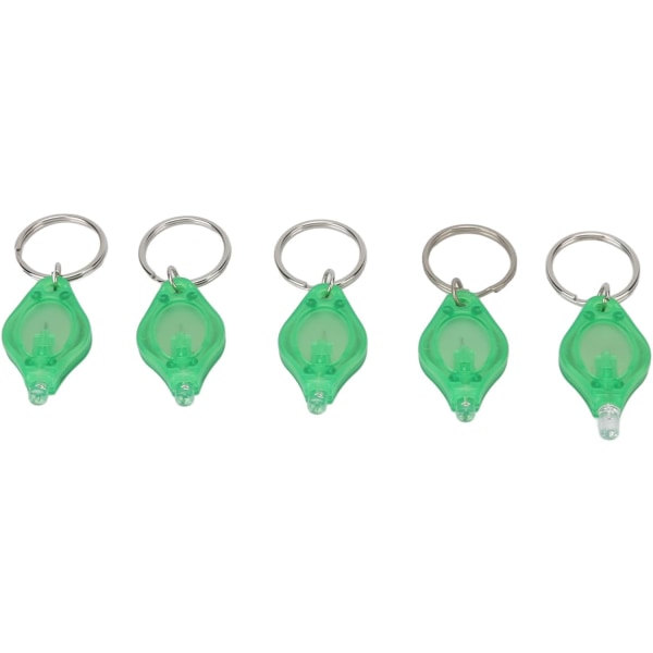 Mini LED nyckelring ficklampa, ABS Long Life batteridetekteringsfunktion 5 st nyckelring ficklampa för camping (#4)