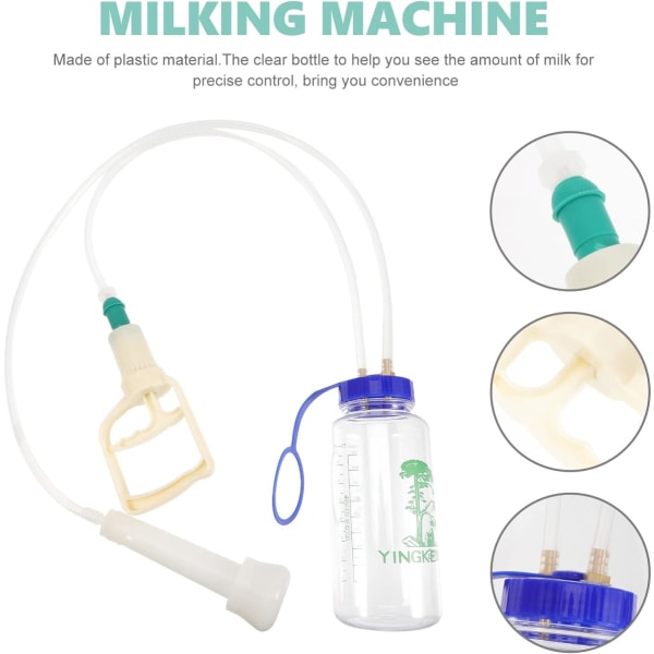 1 set nötkreatur och får mjölkningsmaskin Komjölkssats mjölkningsmaskiner Getmjölkningskit Komjölkspump Elektriska bröstpumpar Fårko