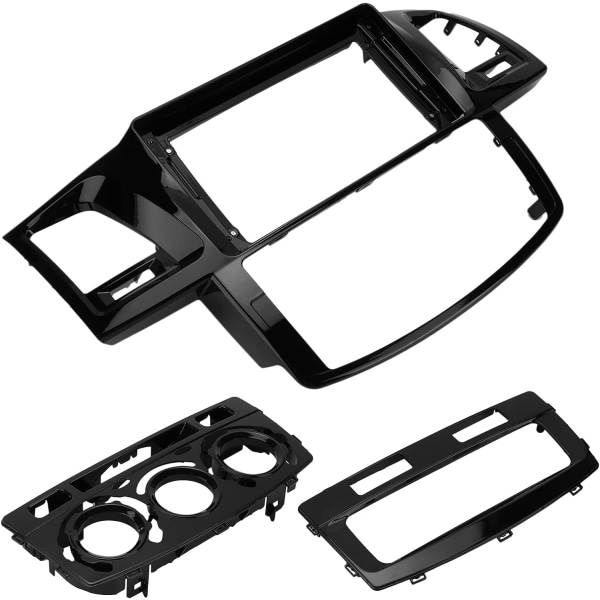 Bilstereo Radio Fasciagation Ram Abs Black 2-Din Bilstereo Radio Fascia Black Panel Bezel Byte för 2009-2015