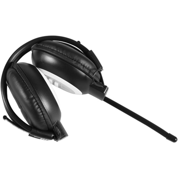 Hörlur Headset Abs Black Over Ear Vikbara trådlösa trådbundna hörlurar Brusreducerande Hifi Headset FM-radio med LCD