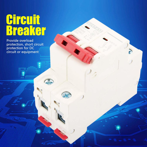 Strömbrytare 2-polig 40A Krets 2P Dc 500V 16A Ministrömbrytare Mcb Gängkranar Säkerhetsbrytare Dz47 63Z 2P