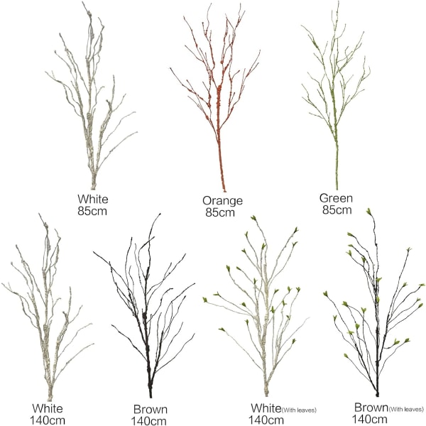 Konstgjord trädgren Brunt skum Korallgrenar Böjbar järntråd Dekorera konstgjorda blommor Simulering Vissna falska grenar Gör själv hantverk