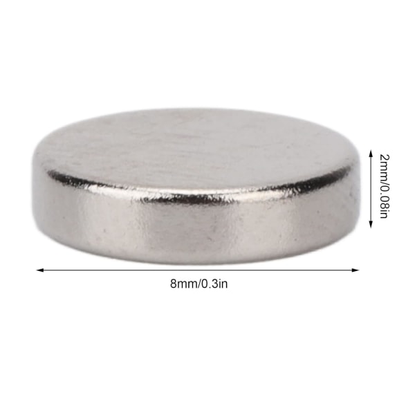 Industrimagneter, multifunktionella superstarka magneter 100 st för dagligt liv (8 * 2 mm)