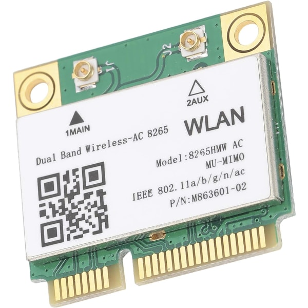 Wifi Laptop Card Trådlöst nätverkskort Trådlöst nätverkskort 2.4G 5Ghz Mini Pcie Wifi 802.11Ac 867Mbps Bluetooth 4.2 8265Hmw